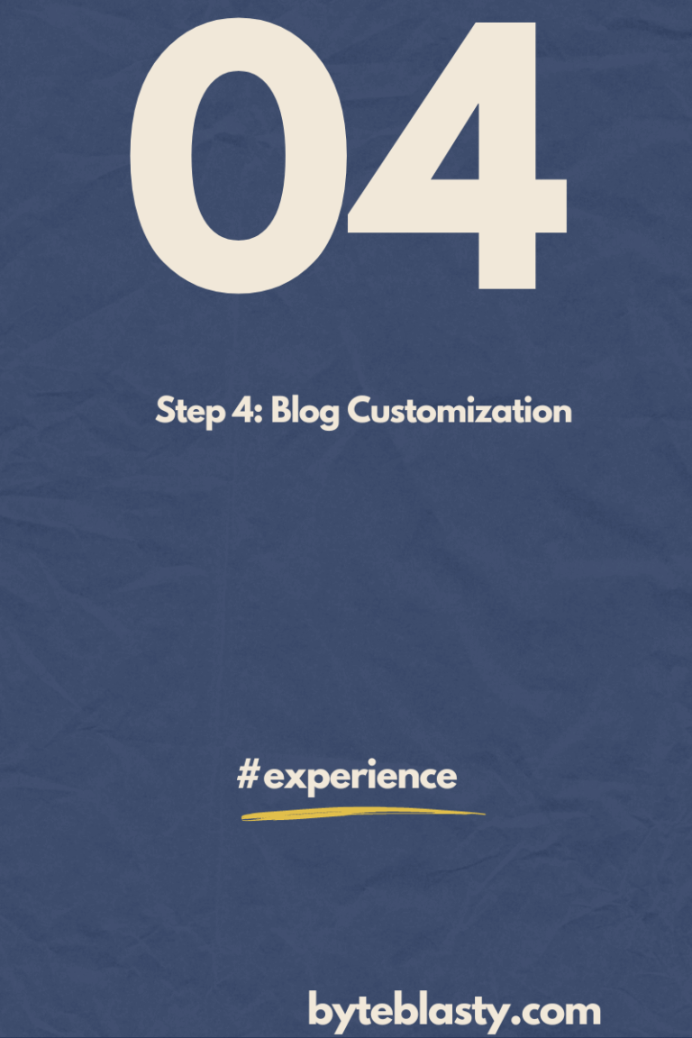 Step 4: how to Customization Transform Your WordPress Blog